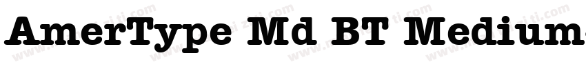AmerType Md BT Medium字体转换